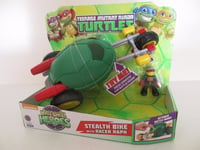 TMNT TEENAGE MUTANT NINJA TURTLES HALF SHELL HEROES STEALTH BIKE WITH RACER RAPH