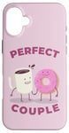 iPhone 16 Plus FUNNY COUPLE THE PERFECT COUPLE COFFEE AND DONUTS PERFECT Case