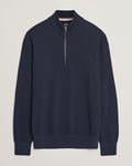 BOSS BLACK Ebrando Knitted Half Zip Dark Blue