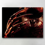 Canvastavla / Tavla - Freddy Krueger - 40x30 cm - Canvas multifärg