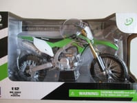 MINIATURE MOTO KAWASAKI KX 450 VERTE MX1   1/12   NEW RAY