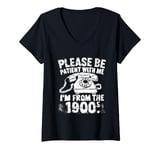 Womens funny slogan rotary phone saying 1900s V-Neck T-Shirt