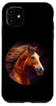 Coque pour iPhone 11 Crinière gracieuse pour cheval de course Nature Force