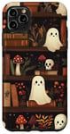 iPhone 11 Pro Max Cute and Spooky Ghost Floral Book Shelves Case