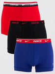 Nike 3pk Trunk Boxers- Multi, Multi, Size L, Men