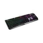 Clavier MSI Vigor GK50 Elite S11-04DE229-CLA Filaire QWERTZ DE Noir Métallique