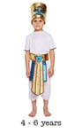 HENBRANDT Children’s Egyptian Boy Fancy Dress Costume Ancient Egypt School History Day Size Small Ages 4-6 Halloween Fancy Dress for Boys Egyptian Outfit for Kids