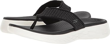 Skechers Women's 15300 Open Toe Sandals, Black (Black/White), 2 UK (35 EU)