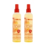 2x Creme of Nature Argan Oil Strength & Shine Leave In Conditioner 250ml