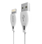 Liitäntäkaapeli Dudao USB / Lightning 2.1A kaapeli 2m valkoinen, L4L 2m, valkoinen.