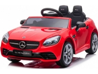 Mercedes Benz SLC300 oppladbar bil for barn Rød + lyder MP3-lys + fjernkontroll + sakte start