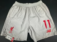 BRAND NEW 2018 2019 NEW BALANCE LIVERPOOL 3RD FOOTBALL SHORTS #11 MENS MEDIUM