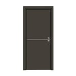 Bloc-porte pose fin de chantier  Premium Riva, H.204 x l.83 cm, aspect cuir basalte, réversible