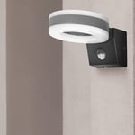 Adviti HOWLIT LED Luminaire Exterieur Avec Détecteur de Mouvement 1800lm IP65 4000K Réglage de l'Intensité Lumineuse de la Durée d'Eclairage (gris)