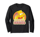 The Simpsons Bart Simpson Blowing Raspberry I Have Issues Long Sleeve T-Shirt