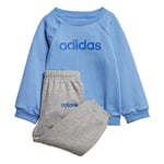 Adidas I Lin Jogg FL Survêtement Enfant Real Blue/Medium Grey Heather/Blue FR : S (Taille Fabricant : 6-9M)