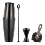 Modern House - Sontell smoke barsett 4 deler 0,8L/ 3/6 cl gun metal