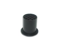 HQ-Power Tube de Bass-Reflex, pour Enceinte, avec Grille de Protection, Ø 50 x 51 mm, en Plastique, Noir