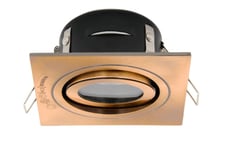 Spa SPA-38577-BRCOP Cali Tilt Downlight, IP65, brushed copper, square