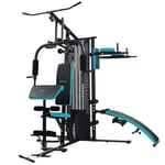 Cecotec Station de Musculation Drumfit HomeGym 2000 Double. 2 Saisons Bloc de Poids Total 65 kg Full-Body Workout, Coussinets rembourrés, réglable, Poids Maximum 150 kg