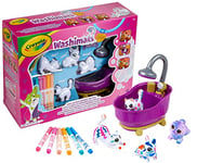 CRAYOLA Washimals Pets - Kit Créatif de Coloriage, Feutres de Couleurs et Figurines à Colorier, Baignoire et Douche - Âge Conseillé: à Partir de 3 Ans