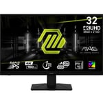 Écran MSI MAG 322UPF 32' UHD Rapid IPS 160 Hz avec large gamme de couleurs et AI Vision.