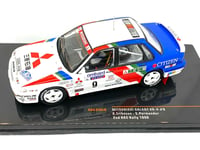 1:43 Scale IXO Models Mitsubishi Galant VR4 Rally Car K Eriksson 1990 RAC Rally