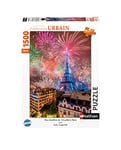 Nathan - Puzzle 1500 pièces - Feu d'artifice du 14 juillet à Paris - Adultes et enfants dès 14 ans - Puzzle de qualité supérieure - Collection Urbain - 87366