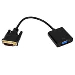 Câble DVI vers VGA DVI-D 24 + 1 Pin mâle vers VGA 15 broches femelle Adaptateur de câble actif Convertisseur