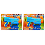 Nerf Elite Jr Explorer Easy-Play Toy Blaster, Easy Hold & Load & Blast, 8 Nerf Elite Darts, For 6 Year Old Boys & Girls (Pack of 2)