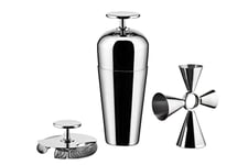 Alessi The Tending Box GIA26SET - Service à Cocktail avec Shaker Parisienne, Passoire Double Bar, Quadri Combo Jigger, en Acier Inoxydable 18/10