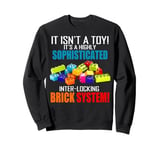 Master Builder Bricks Blocks Toys Funny Gifts Men Boys Kids Sweatshirt