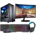 VIST Gaming PC Ryzen 7 5700G - 32 GB RAM - RX VEGA8 - 1 TB M.2 SSD - LCD 27 - Windows 11 Pro