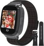 4g Montre Connectée Enfant, Montre Gps Enfants Avec Appel Sos Chat Vocal Et Vidéo Wifi Bluetooth Musique Podomètre Alarme Caméra Mode École, Montre-Bracelet Pour 4-12 Garçons Filles