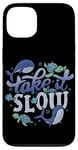 Coque pour iPhone 13 Take it Slow Ocean Affirmation de soi Animaux marins Tortue Baleine