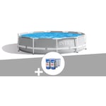 Intex - Kit piscine tubulaire Prism Frame ronde 3,66 x 0,76 m + 6 cartouches de filtration