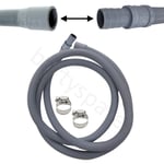 for INDESIT Washing Machine Waste Drain Hose Pipe Extension Connection Kit 2.5m 