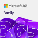 Microsoft 365 Family - Premium Office-appar - 12 månaders prenumeration