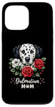 Coque pour iPhone 13 Pro Max Roses Flowers Dalmatian Mom Dalmatians Dal Dally Dog