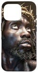 Coque pour iPhone 16 Pro Jésus Noir, Christianisme, Église, Christ, Jésus