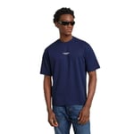 G-STAR RAW T-Shirt Center Chest Boxy Homme ,Bleu (imperial blue D24780-C336-1305), XXL