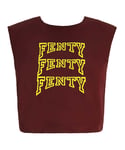 Puma x Rihanna Fenty Sleeveless Cropped Womens Burgundy Top - Size 6 UK