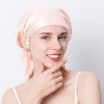 (One SizeVaaleankeltainen) 100 % Natural Mulberry Silk Night Silk Cap Unilakka Pure Silk Hair Wrap Sleeping Pipo Naisten Tytölle 19 Äiti