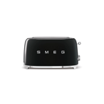 SMEG Grille-Pain 1500W 4 Tranches 3 Programmes Noir