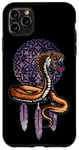 Coque pour iPhone 11 Pro Max Journée du patrimoine amérindien autochtone totem serpent cobra