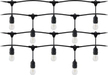 Upphängning Orno Lighting Girland Set - 1 Sladd 20M (40 Armaturer) + 40 Led-Lampor 1W E27, 3000K - Varm + 1 Glödlampa Gratis!