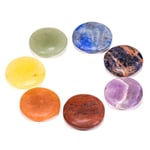 Chakra 7 Stones Set Round -- 3.5 Cm