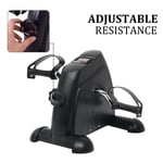 Adjustable Mini Exercise Bike Pedal Exerciser Arm Leg Cycle Machine Resistance