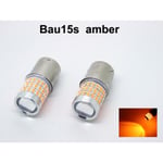 Bau15s gul blinkers led lampor 12v py21w Silvergrå