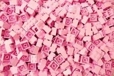 LEGO BRICKS 100 x PINK 2x2 Pin  From Brand New Sets Sent In a Clear Sealed Bag